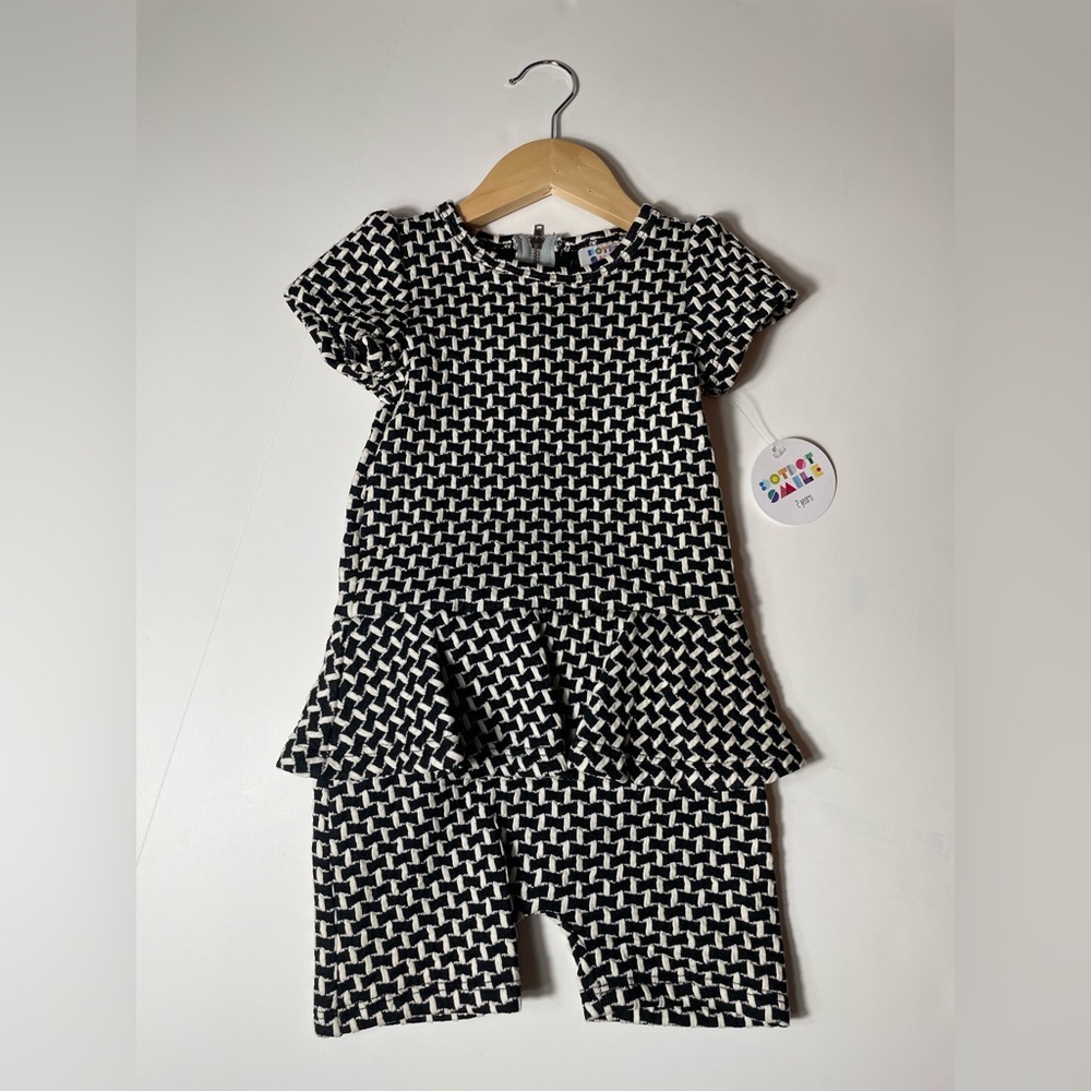 Dot Dot Smile Black and White Outfit